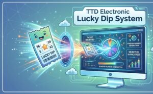 The TTD Electronic Lucky Dip system used for allocating Suprabhata Seva tickets online.