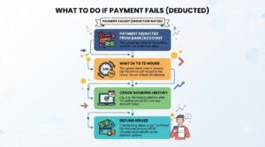 This is the most stressful part of the booking process. Having a clear, visual flowchart right here instantly calms the reader down by showing them exactly how their money will be refunded.