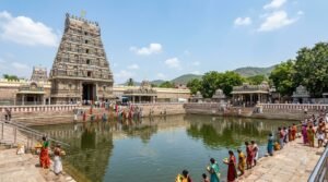 Visiting Padmavathi Temple during a Tirupati 1-day package.