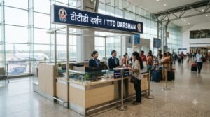 Tirupati airport offline TTD ticket counter for Srivani trust