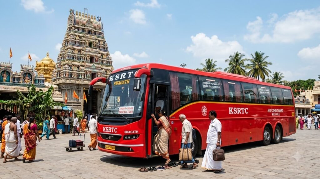 KSRTC and KSTDC Tirupati tour packages from Bangalore by bus.
